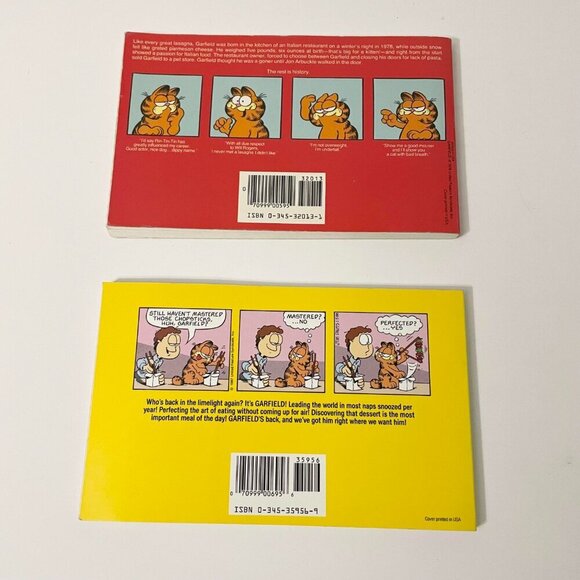 Garfield at Large and Garfield Chews the Fat Books by Jim Davis - Picture 2 of 16